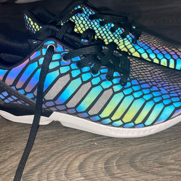 Adidas men zx flux sneakers with unique reflective detail - Picture 2 of 4